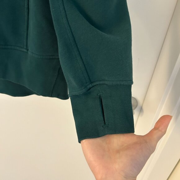 Lululemon Scuba Oversized Funnel-Neck Full Zip in Storm Teal Size XL/XXL - Picture 7 of 10